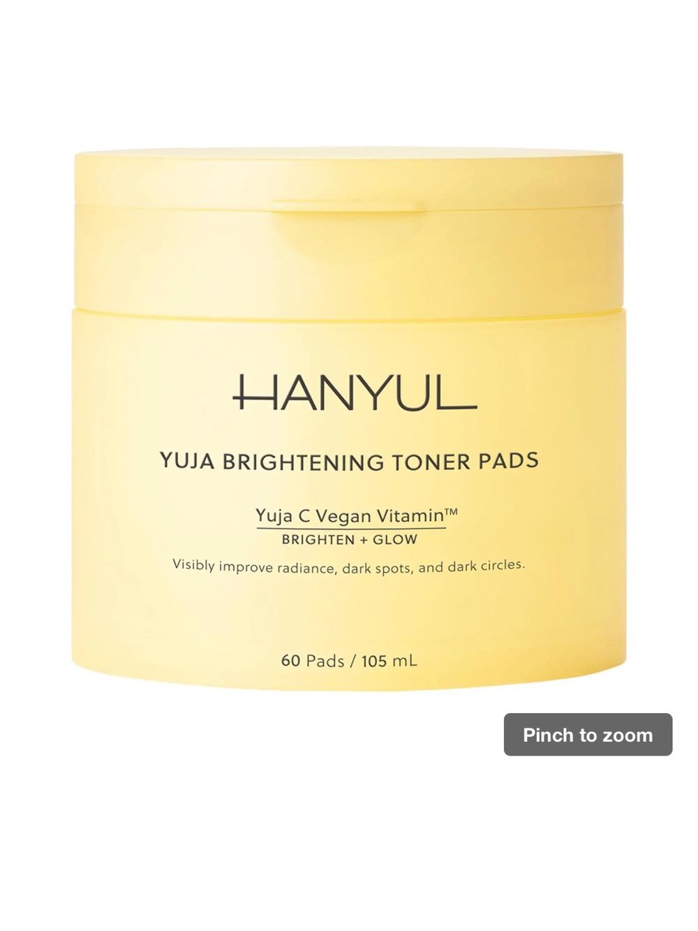 Hanyul Yuja Brightening Toner Pads New Sealed